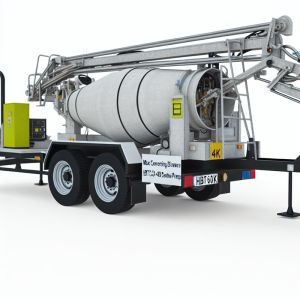 China Max Conveying Distance 150m  HBT6013K 40M3/H Concrete Pump Trailer on sale