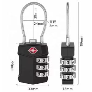 Custom TSA Approved Padlocks Combination For Suitcases Backpacks Luggage