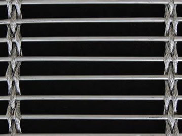 Rods / Cable Architectural Metal Mesh Screens , Decorative Metal Mesh Sheets