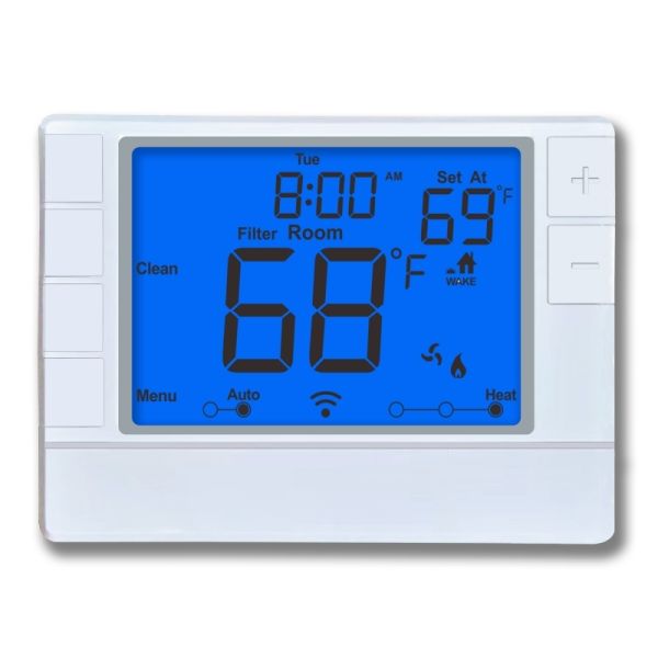 Buy Coiiwsei 1H/1C Heat Pump Wired Room Temperature Heating Thermostat with ABS Housing Material at wholesale prices