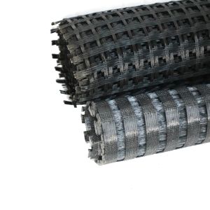 Fiberglass Geogrid Mesh Glass Fiber Geogrid For Asphalt Road
