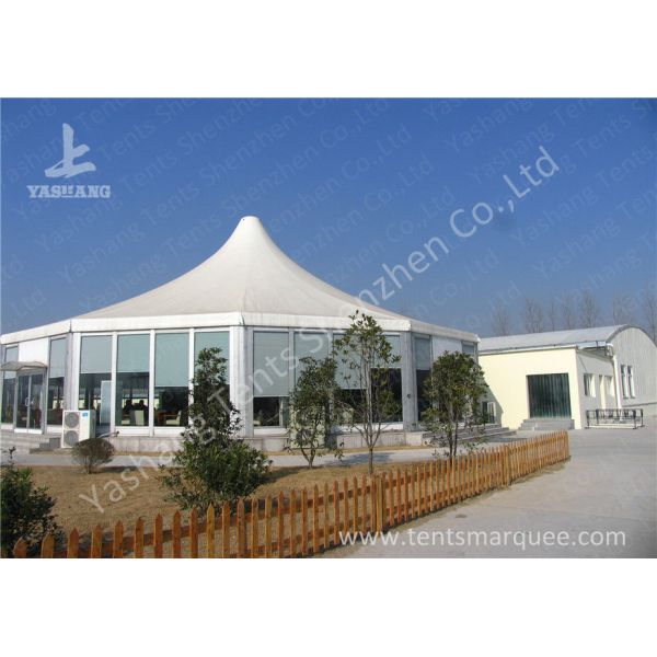 Wine Party Clear Top Tent Structure Aluminum Alloy Frame , clear roof tent wedding reception