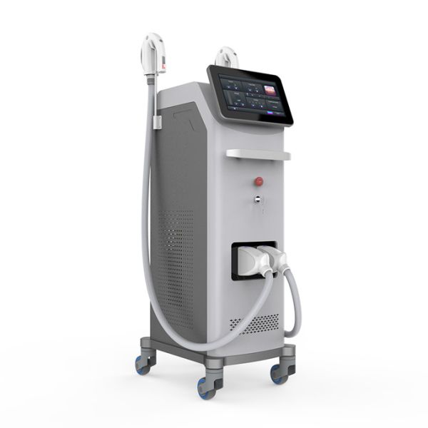 Dual Handle IPL DPL OPT Painless Hair Removal Skin Rejuvenation Machine