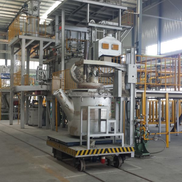 Gear Box Bottom Pouring Aluminum Ladle For Foundry Machine