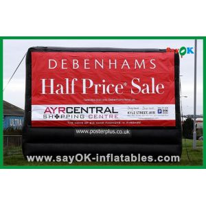 Backyard Movie Screens Logo Printing Inflatable Movie Screen / Custom Inflatable