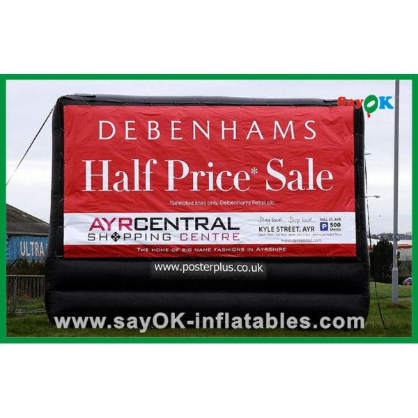 Backyard Movie Screens Logo Printing Inflatable Movie Screen / Custom Inflatable