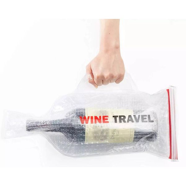 Bulk plastic pvc bubble beer chiller cooler skin bags liquor bottle protector bags