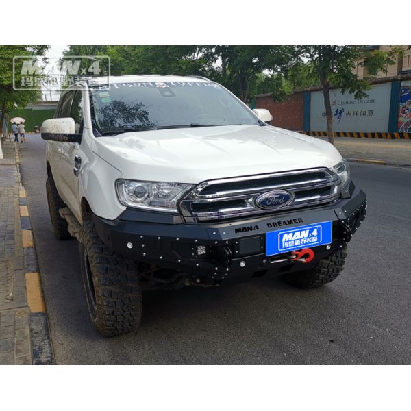 Q235 4x4 Ford Everest Front Bumper Compatible Winch Powder Coated