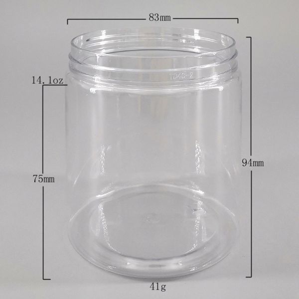 Aluminum Screw Cap 41g 400ml Cosmetic Sample Pots
