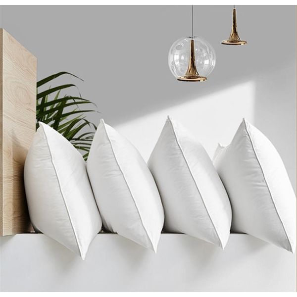 Buy Double Stitching Piping Microfiber Pillow Microfiber Cushion Medium Firmness For Restful Sleep at wholesale prices