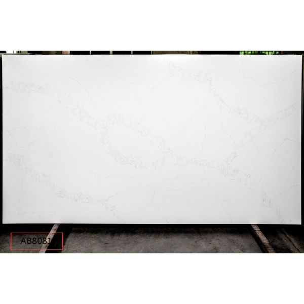 Polishing White Calacatta Engineered Quartz Stone Kitchen Countertop hotsale