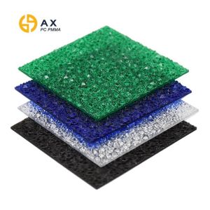 ANXIN acrylic embossed extrusion sheet plastic gate glass supplier wholeseller