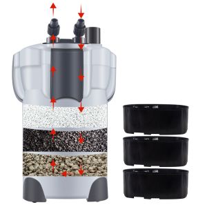 External Canister Aquarium Fish Filter 1000L/H Low Noise