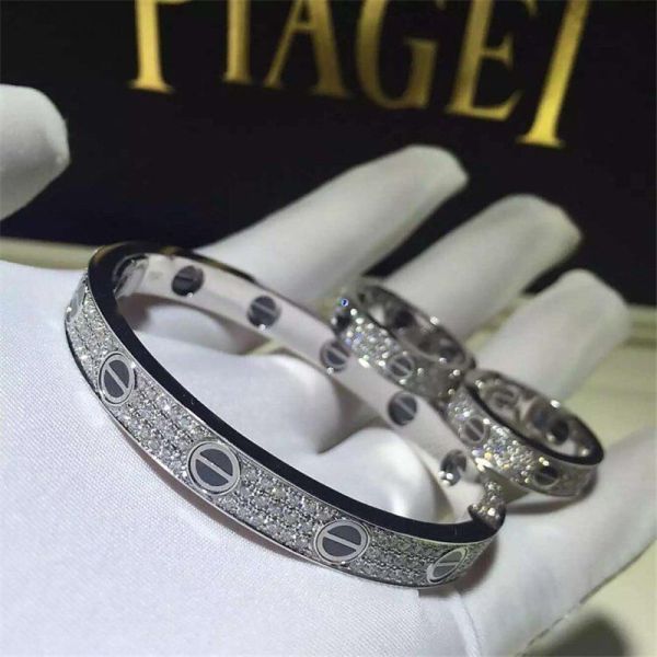 C Black nail full sky star bracelet 18k gold white gold yellow gold rose gold Jewelry factory in Shenzhen, China