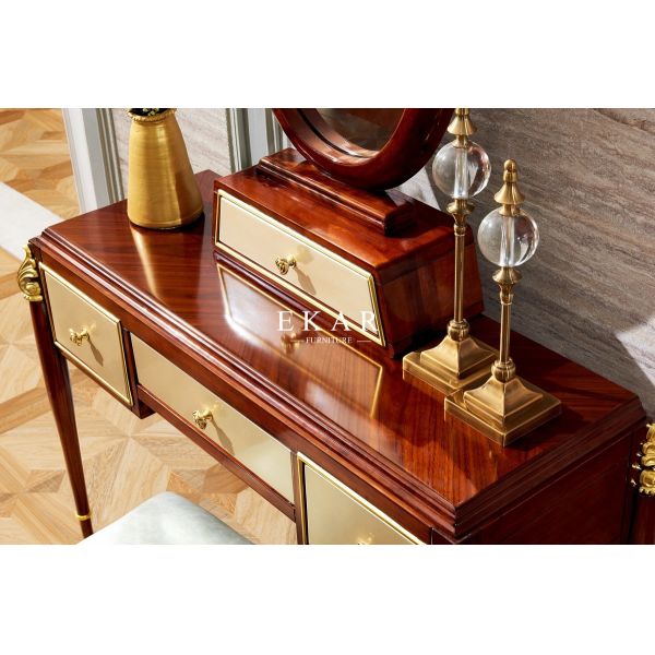Luxury Classic Wooden Dressing Table With Mirror LF-05#