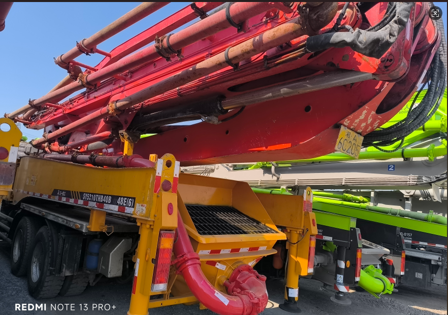 USED SANY 48m pump truck in Mercedes Benz chassis Concrete Pump Construction Machine