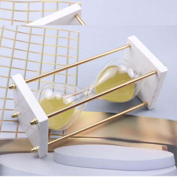 wholesale home decoration wooden tea timer 60 minute vintage hourglass sand timer wood clock