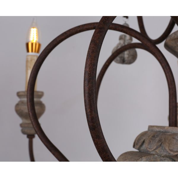 Vintage resin chandelier for living room bedroom home retro loft Chandelier(WH-CI-114)