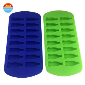 Water Bottle Cylinder Decorative Silicone Ice Cube Trays Multi Purpose Storage