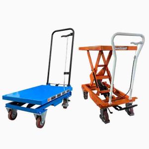 Mobile Portable Scissor Lift Tables Hydraulic 250kg Max Height 35.83in