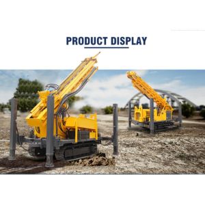 Crawler Pneumatic Borewell Drilling Dth Machine 50 Meters Depth