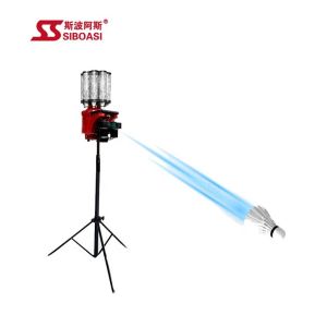 Red Badminton Shuttlecock Feeder Machine Training Lifting System 0-70CM