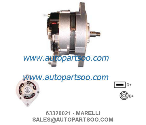 Buy 63307208 63320021 - MARELLI Alternator 12V 55A Alternadores at wholesale prices