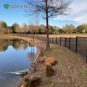 With Stands Tubular Steel Fence Stable Installation