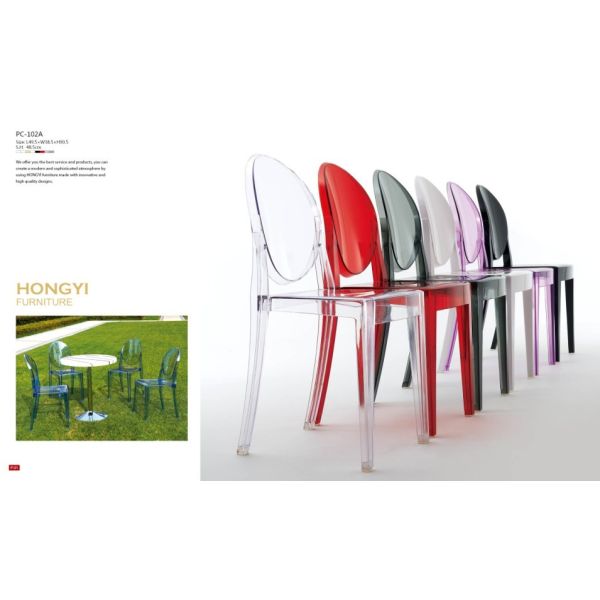 Buy clear Victoria Ghost chair armless chair at wholesale prices