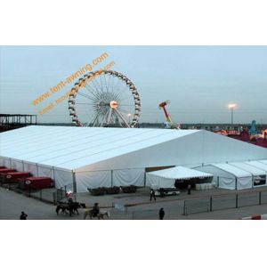 White Construction Tent Large Aluminum Structure Waterproof Exhibition Event