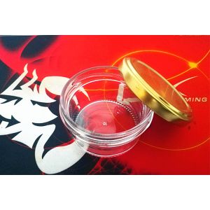 High Transparent Glass Caviar Jar With Metal Lid