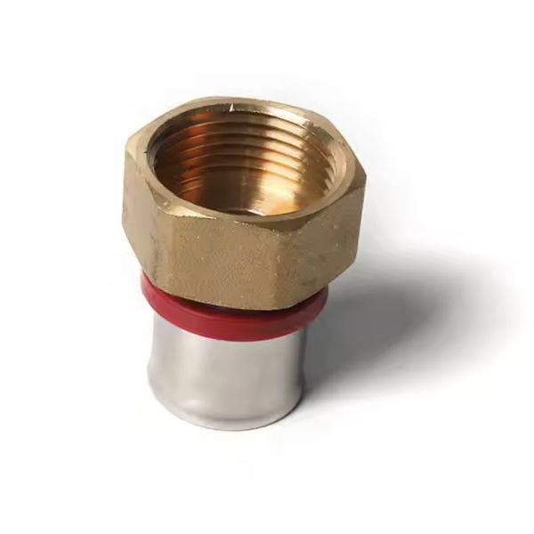 female threaded HEX Corrosion Resistant Chrome Plated Brass Compression Tube Fittings for Industrial Applications