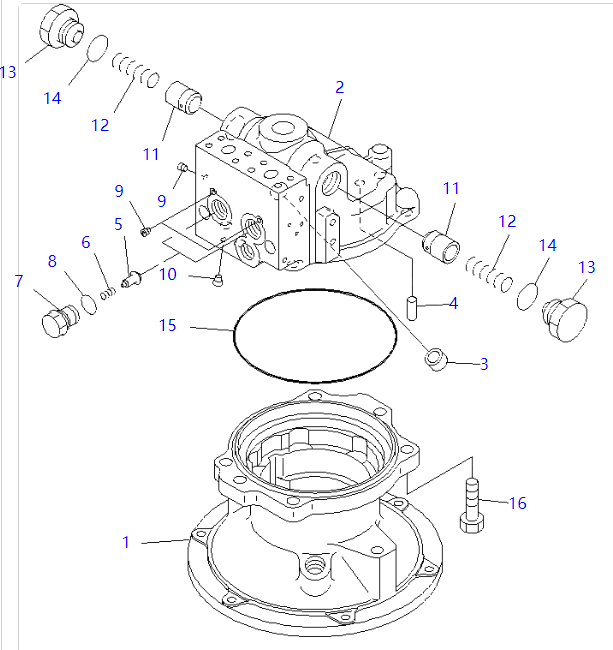 706-7G-71160 7067G71160 Housing KOMATSU Excavator Spare Parts For PC200-8