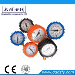 60mm Economy Pressure Gauge Manufacturer With Rubber Protective Cover