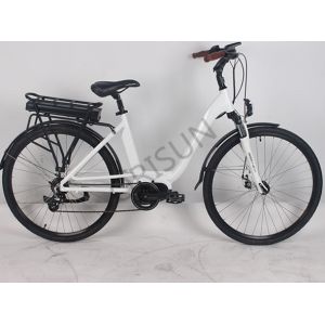 China 250W Electric City Bike , Aluminum Alloy Electric Road Bike Custom Color on sale