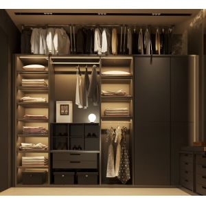 2000mm Walk In Bedroom Wardrobe Closets Modern Luxury For Apartment