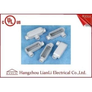 Buy cheap Gray Powder Coated Aluminum Conduit Body LB LR LL C T Series NPT Female Thread from wholesalers