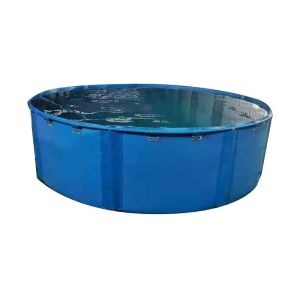 China 5000L Flexible Metal Frame PVC Tarpaulin Fish Tank Collapsible Fish Tank Diy Fish Pond on sale