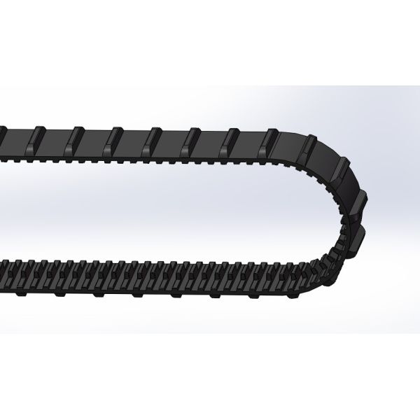 90 Links Mini Rubber Tracks With High Traction 13.01mm Pitch Weight 1.6kg