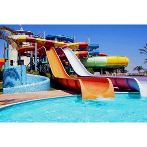 Quality Outdoor Water Park Adult Children Games Sport Equipment Fiberglass Spiral Slide For Kids for sale