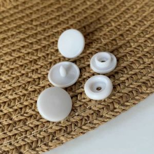 wholesale 4 parts lower price plastic snap fastener 10mm 12mm white plastic snap