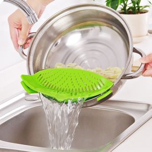 OEM Foldable Silicone Kitchen Colander Strainer