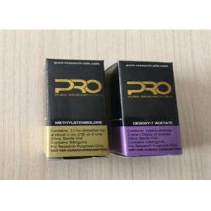 Pro Pharma 10ml Medicine Paper Box / vial Box Gold Logo Stamped 4 C Printing