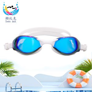 Waterproof Adult Swimming Goggles With Electroplated Frame Non Shedding Design