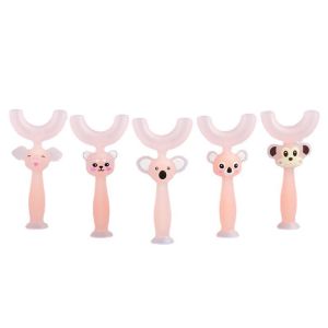 360 Manual Baby Silicone Teether Toothbrush Eco Friendly Bear Shaped