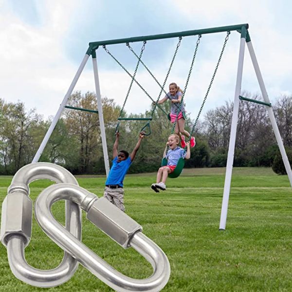 304/316 Stainless Steel Quick Link Carabiner Hooks Polished Finish for Connecting