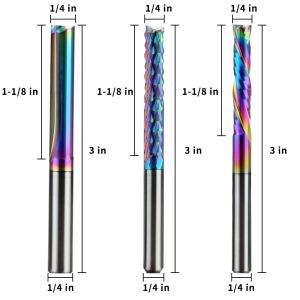 Set for WoodworkingCNC Milling Cutter Cutting Tool Router Bit Extreme Uselife