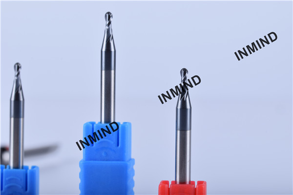 AlTiN Coating , UPTO HRC50 Ball Nose End Mill R0.75 1.5mm 2 Flute , Grain Size 0.6-0.8UM, standard type