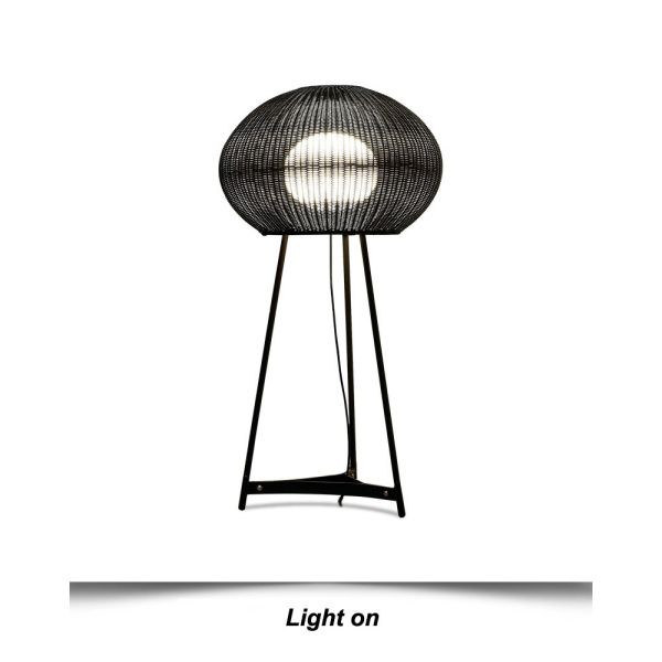 Modern Outdoor Rattan Floor Lamp IP44 Waterproof For Hotel Decoration