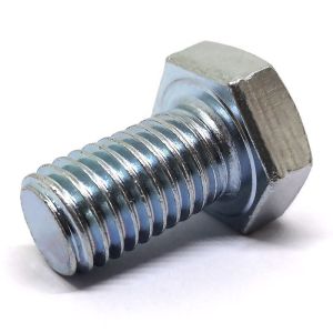 12mm Thread Length Hex Head Bolts Polished 100pcs